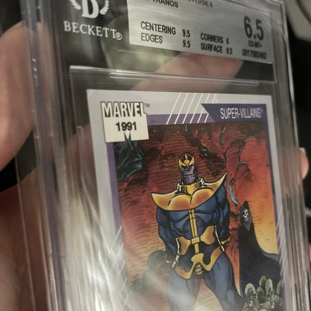 1991 Marvel‎ Comics Impel Trading Card #85 Thanos Ultra Rare BGS Graded GEM